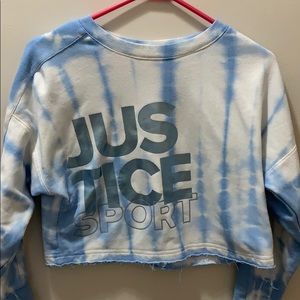 Girls size 12 Justice long sleeve with fringe hem